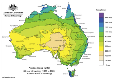 rainfall map